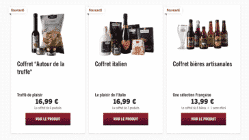 Profitez des trois coffrets cadeaux Lidl