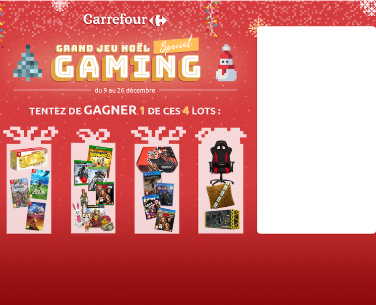 www.carrefour.fr : Grand Jeu Noël spécial Gaming par Carrefour