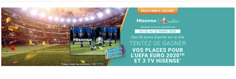 participez sur www.hightech.leclerc - Grand Jeu EURO 2020 LECLERC