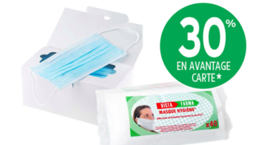 Promo masque Intermarché : 30% de remise