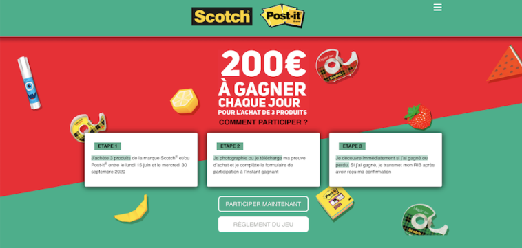 participez au Jeu Rentree Gagnante Scotch & Post-It sur www.rentreegagnante.fr