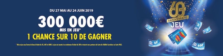 Participez au jeu 60 ans Carrefour