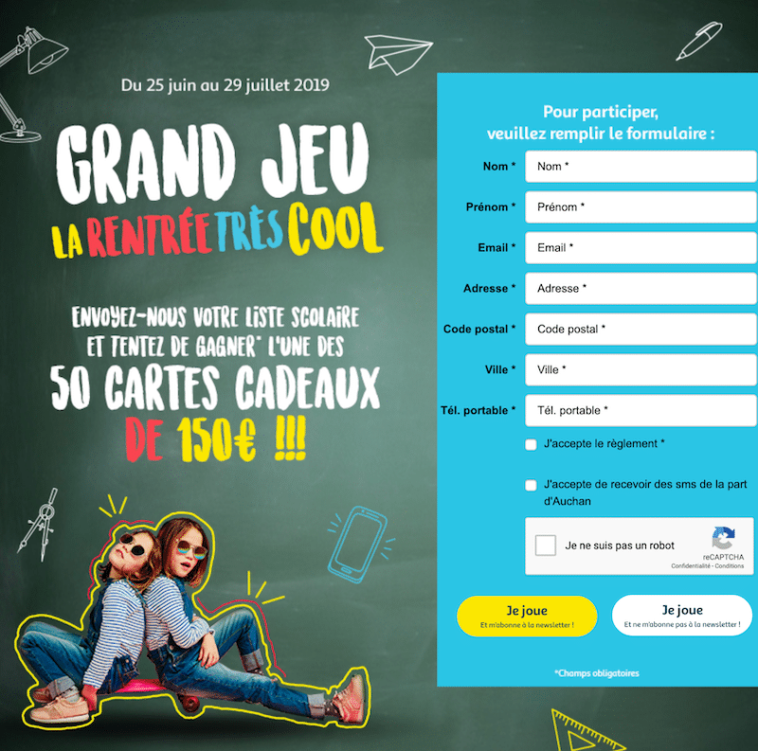 Participez au jeu Collecte des listes Scolaires