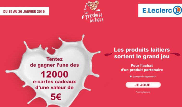 www.produitslaitiers.jeu.leclerc - jeu Leclerc produits laitiers