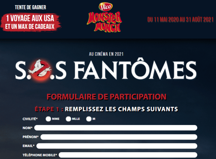 Jeu Monster Munch SOS Fantômes sur jeumonstersosfantomes.fr