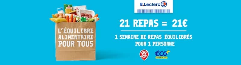 www 21 repas leclerc : 21 repas leclerc pour 21 €