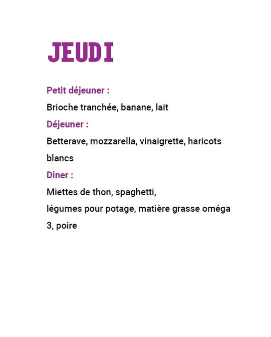 21 repas leclerc : menu jeudi semaine 2