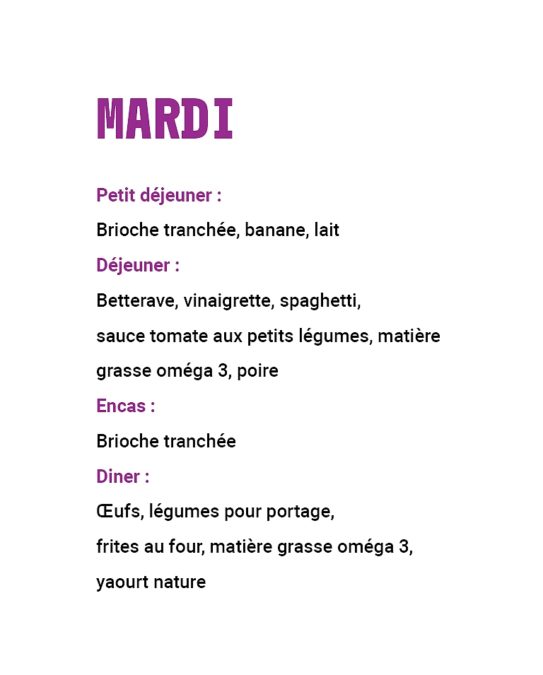 21 repas leclerc : menu mardi semaine 2