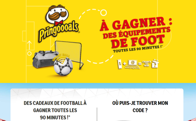 Grand Jeu Pringoooals sur www.football.pringles.com