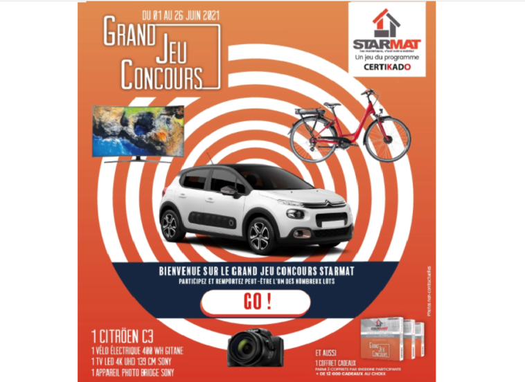 Grand Jeu Concours StartMat sur grandjeustarmat.fr