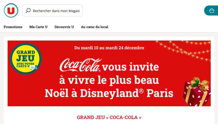 Grand Jeu Coca-Cola Magasins U