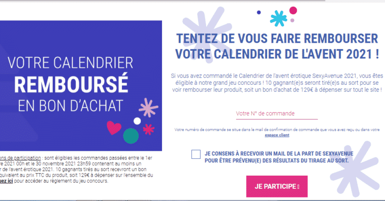Grand Jeu Concours "SexyAvenue 2021" sur sexyavenue.com
