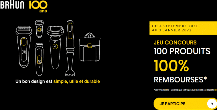 Jeu Concours Braun 100 ans sur jeu-braun.fr