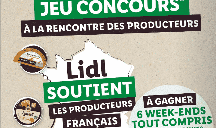 Jeu Concours Lidl A la rencontre des producteurs sur lidl.fr