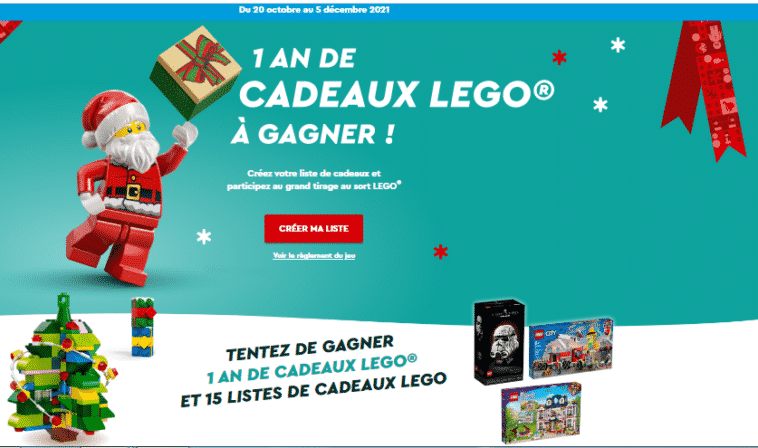 Jeu Noël Magique Lego 2021 sur legonoelmagique.com