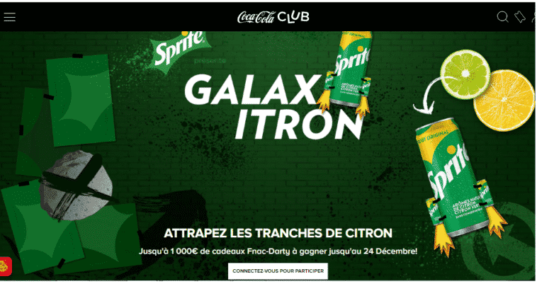 Jeu Sprite Galaxitron sur Club.coca-cola-france.fr