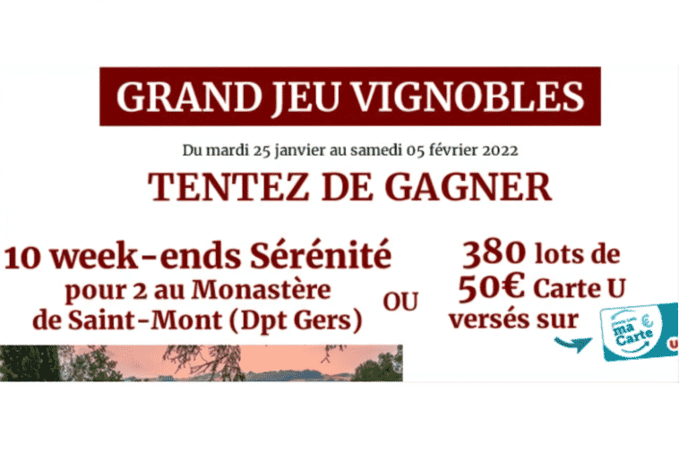 Jeu Vignobles Magasins U sur magasins-u.com