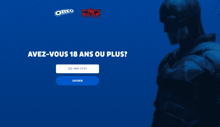 Jeu à code Oreo The Batman sur oreo.eu