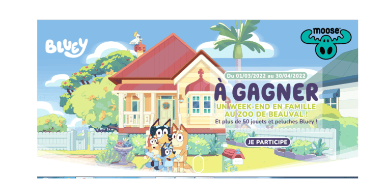 Jeu Bluey Moose Toys sur moosetoys-concours.fr