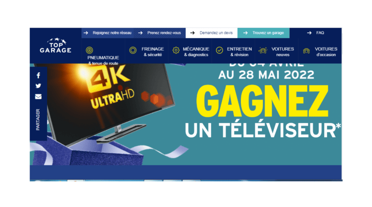 Jeu Top Garage 2022 sur top-garage.fr