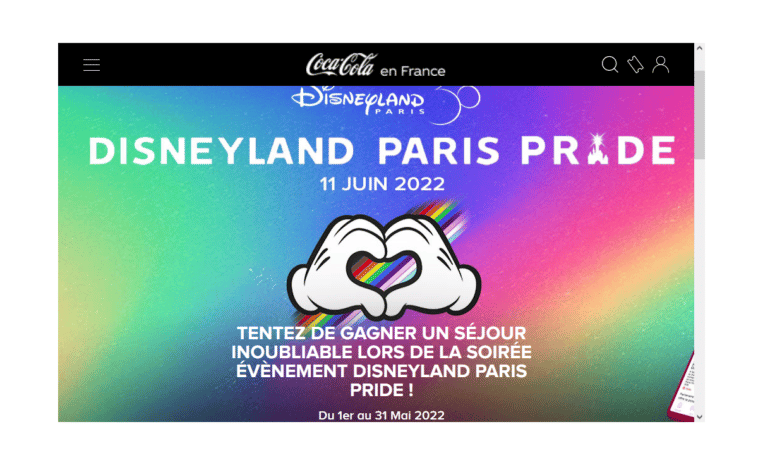 jeu Disneyland Paris Pride sur club.coca-cola-france.fr