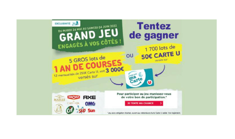 jeu Engagés à vos côtés Magasins U sur magasins-u.com