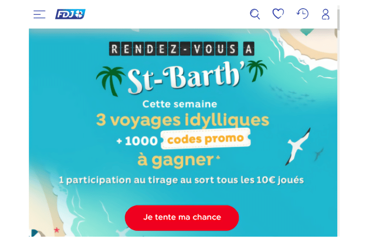 jeu FDJ Rendez-vous à Saint-Barth sur fdj.fr