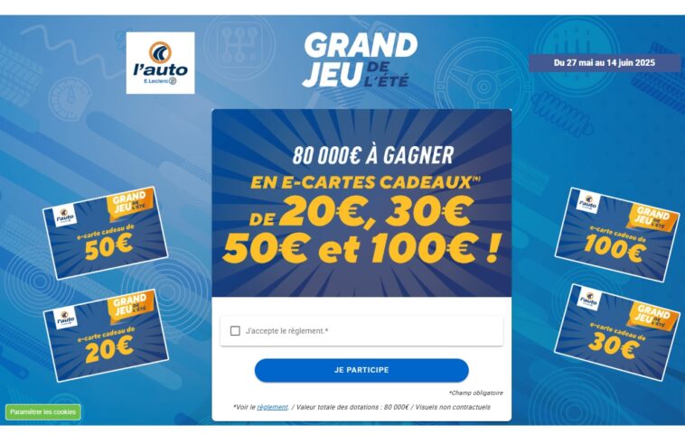 jeu de l’été Auto E.Leclerc