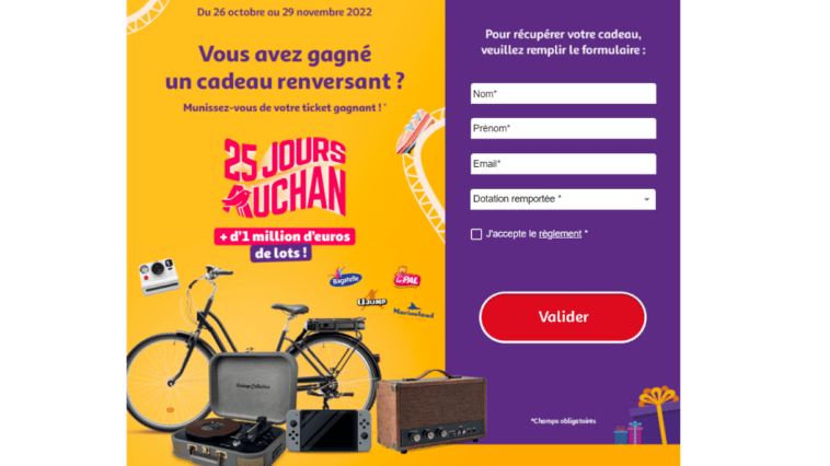 Jeu "les 25 jours Auchan"