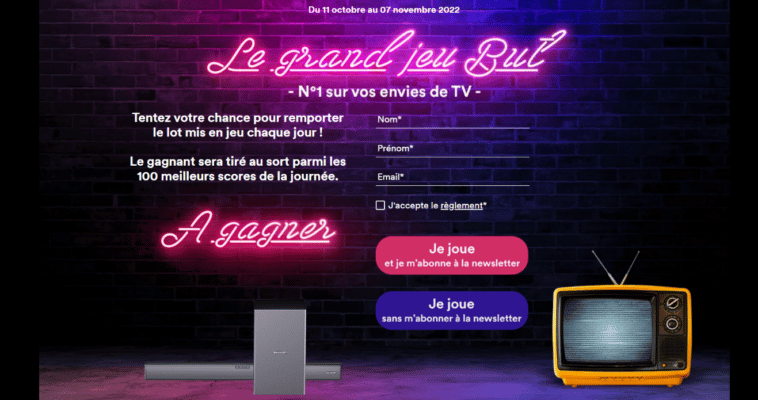 Grand jeu But N°1 sur nos envies de TV