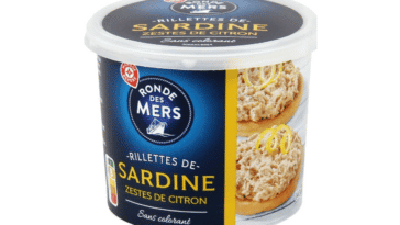 Rappel produit Leclerc : attention, danger avec des rillettes de sardine "Ronde des Mers"