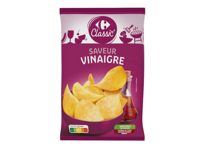 Rappel produit Carrefour : attention, danger avec les chips saveur vinaigre