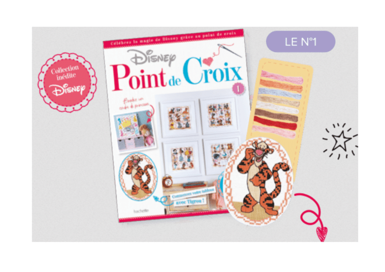 point de croix Disney Hachette