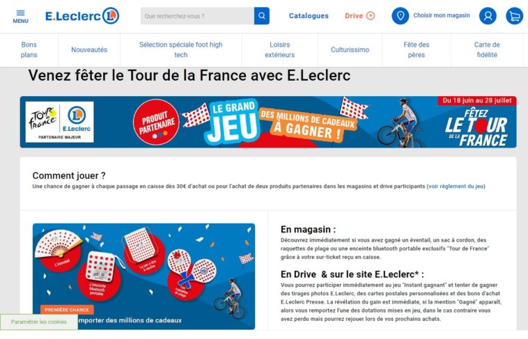 Jeu Leclerc "Tour de France 2024"