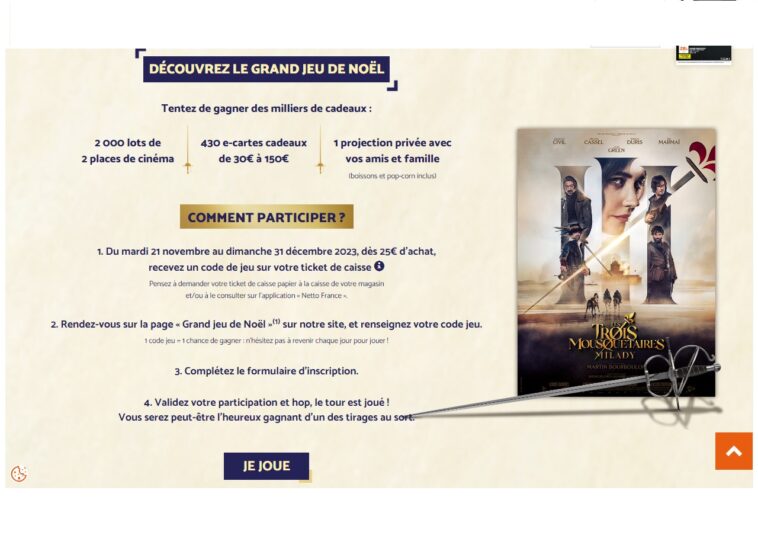 Grand jeu de Noël Netto