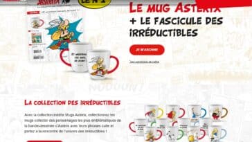 mug asterix hachette collections