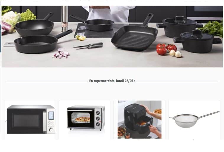 Catalogue cuisine Lidl juillet 2024