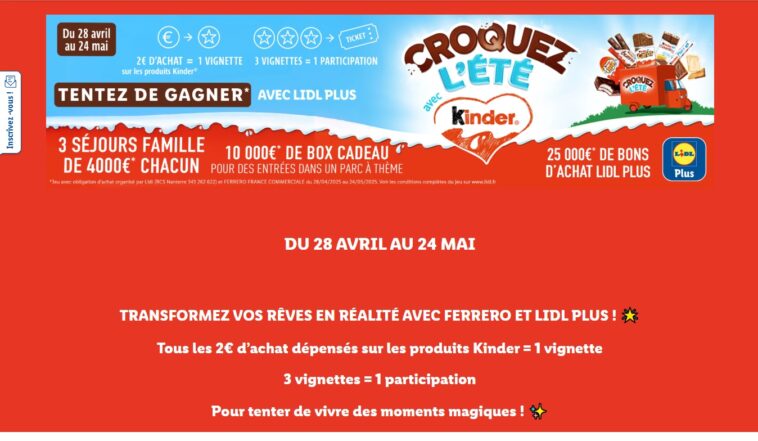 Jeu Lidl Ferrero