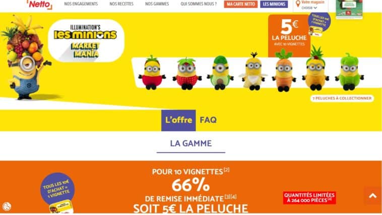 Vignettes Minions Netto