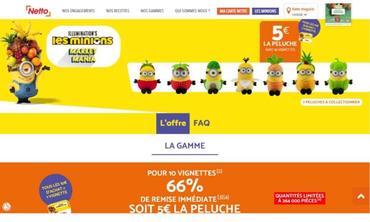 Vignettes Minions Netto