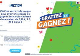 Jeu Action "grattez et gagnez"