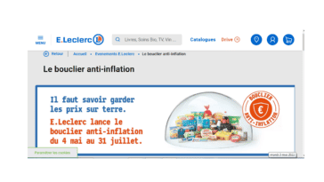bouclier anti inflation Leclerc sur www.bouclieranti-inflation.leclerc